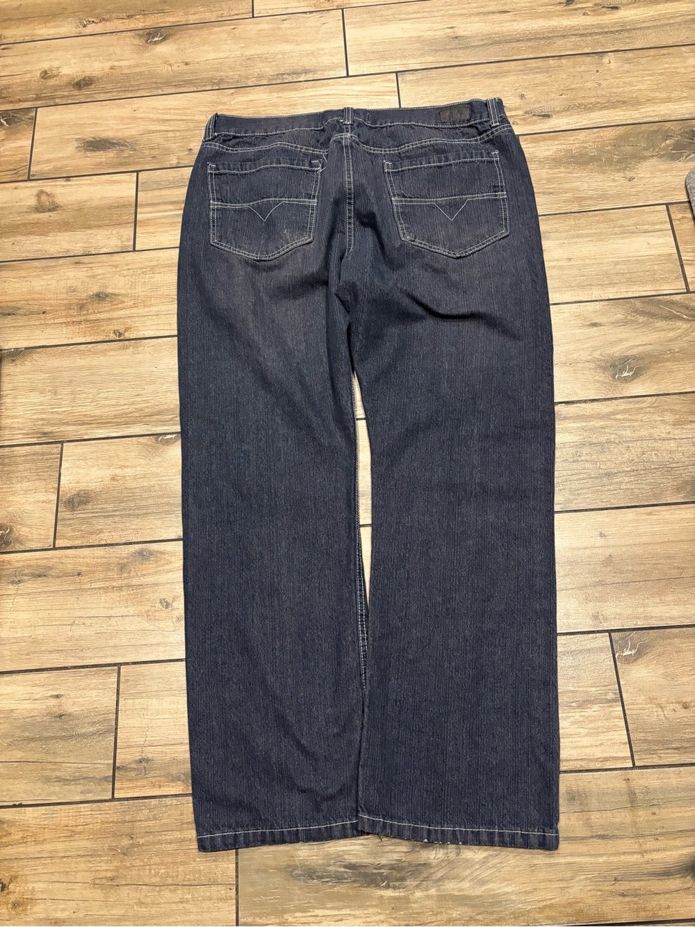 Vintage Ecko Unltd Straight Fit Dark Wash Denim Jeans Size 38x32 Baggy Y2K